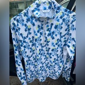 Long sleeve, quarter zip ladies golf shirt